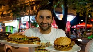 Babatsika Burger Challenge 3 Big Burgers [upl. by Adlesirc]