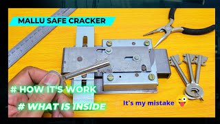 mauer key lock how its work what is inside mallu safe cracker [upl. by Gisele]