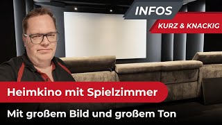 Holger unterwegs Neues Heimkino mit Spielzimmer integriert als quotMancavequot dolbyatmos heimkinobau [upl. by Rolf]