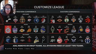 Starting an EXPANSION FRANCHISE in NBA 2K24  Expansion Draft  Part 1 [upl. by Anaidirib]