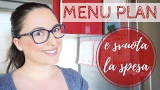 Motivational Monday  MENU PLANNING E SVUOTA LA SPESA [upl. by Lange]