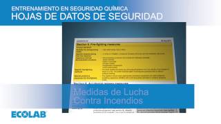 Ecolab Chemical Safety Training Module 2 Safety Data Sheets Spanish [upl. by Dloreh]