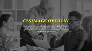 CSS Background Image Overlay  How To Create Image Overlay in CSS [upl. by Jock226]