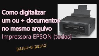 Como digitalizar Impressora Epson [upl. by Sundin]