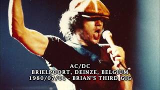 ACDC  Back in Black live 1980 [upl. by Oswal]