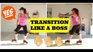 How To Transition On Roller Skates  BEGINNERS GUIDE [upl. by Birch]