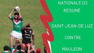 Rugby Nationale  Résume Saint Jean de Luz Mauleon 31082024 [upl. by Prentiss]