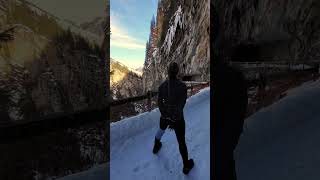 Cuffed view into the gorge  fesselnder Blick in die Schlucht  Vals alte Zervreilastrasse [upl. by Arej]