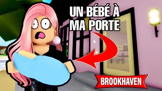 UN BÉBÉ À MA PORTE dans BROOKHAVEN LA VIE DE MAX FILM COMPLET ROBLOX BROOKHAVEN RP STORY [upl. by Niowtna]