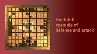 hnefatafl  gameplay vs Ansgar  strategic defense and attack [upl. by Nneb]