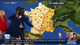 Un souci technique… pas de problème ils présentent la météo à trois [upl. by Drusie355]