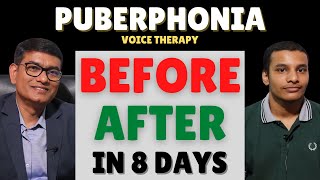 BeforeAfter Puberphonia Speech Therapy  Within 8 Days  SLPSanjayKumar  Speech Pathologist India [upl. by Allehs362]