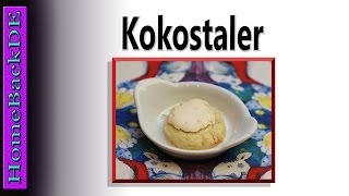 Plätzchen Rezept  Kokostaler mit Baiser  Backanleitung von HomeBackDE [upl. by Krenek223]