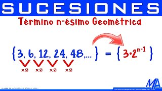 Término nésimo Sucesión  Progresión Geométrica [upl. by Eninnaj754]