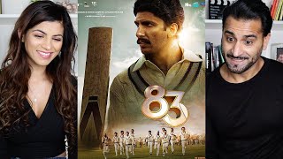 83  Trailer REACTION  Ranveer Singh  Kabir Khan  Deepika Padukone  Pankaj Tripati  Ammy Virk [upl. by Cord]