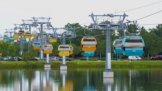 Disney Skyliner Ride  Pop Century amp Art of Animation Line in 4K  Walt Disney World Florida 2022 [upl. by Koziara]