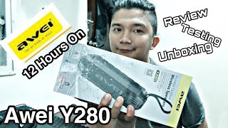 Awei Y280 ReviewTestingUnboxing Tagalog [upl. by Joice]