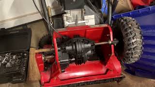 Replacing Drive Belt on Toro Snowmaster 724 824 QXE [upl. by Inohs]