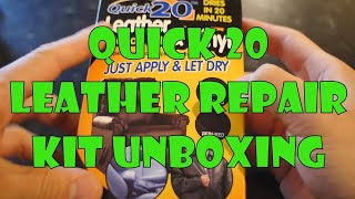 Quick 20 Vinyl and Leather Repair Kit Unboxing [upl. by Nickolai]