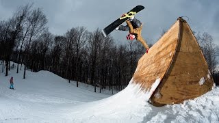 Park Sessions Carinthia Mount Snow Vermont  TransWorld SNOWboarding [upl. by Anaujait509]