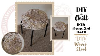 IKEA MARIUS STOOL HACKDIY Woven Stool [upl. by Silver]