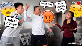 TELLING OLDER BROTHER I MISSED MY PERIOD PRANK 4 WEEKS LATE [upl. by Anidal]