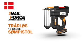 WORX WX842 batteridrevet sømpistol DA [upl. by Atthia]