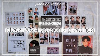 Unboxing ATEEZ 2024 Seasons Greetings  Yes24 amp AppleMusic PreOrder Benefits [upl. by Fisuoy]