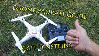 X5C1 Drone Murah 300 Ribuan Dapet Kamera Dan Batere 3 Biji xD [upl. by Limak]