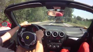 Ferrari F430 Spider test drive in Maranello [upl. by Loni917]