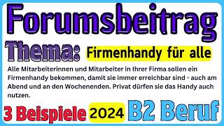 Forumsbeitrag schreiben TELC B2 Beruf  Redemittel  Deutsch Lernen [upl. by Lig786]