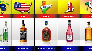 All Top National Liquors  National Alcohol Every Countries  Popular Alcohol From Different [upl. by Derraj714]