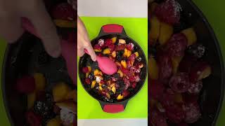 peach berry crumble easyrecipes recipeoftheday recipeideas cobbler dessertrecipes dessert yum [upl. by Htepsle834]