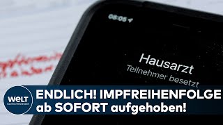 CORONAIMPFPRIORISIERUNG Jetzt können sich alle Menschen in Deutschland um COVID19Impfung bemühen [upl. by Dene]