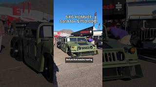 6X6 Humvee sold for 750000😳barrettjackson BarrettJackson Hellcat Gasmonkeygarage [upl. by Ayikin831]