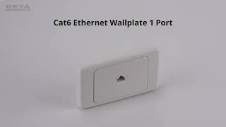 Deta Cat 6 Single Ethernet RJ45 Outlet6551B [upl. by Eriha712]