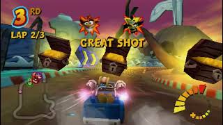 Crash Tag Team Racing PSP Xlink Kai Online January 10th 2024 [upl. by Esertak]