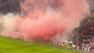 Ultras Triestina in casa contro Padova 22122023  Serie C [upl. by Swetiana]