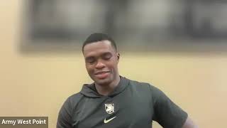 Army Football Training Camp Day Two  PostPractice Interview with RB Kanye Udoh 731 [upl. by Rorrys]