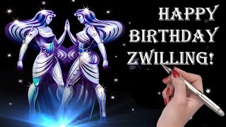 Lustige Geburtstagsgrüße für Zwilling via WhatsApp  Alles Liebe zum Geburtstag [upl. by Barnaby69]