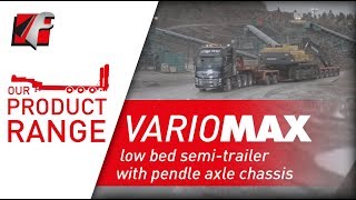 FAYMONVILLE VarioMAX  Low bed semitrailer with pendle axle chassis [upl. by Laden]