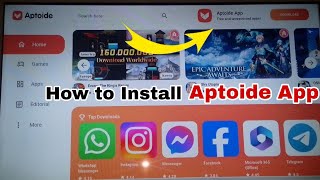 HOW To Install Aptoide Tv App in LG smart TV [upl. by Borden837]