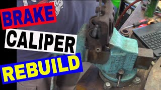 Rebuilding a Phenolic Piston Brake Caliper  02 Ford F150 [upl. by Novart]