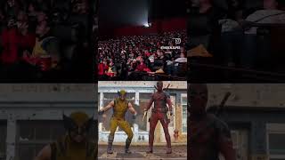 Theater went crazy 🔥 Deadpool Wolverine fight theatre reaction shorts [upl. by Legge680]