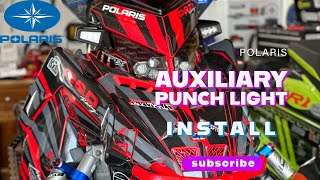 POLARIS AUXILIARY PUNCH LIGHT install on a 2022 XCR 850 [upl. by Hamnet]