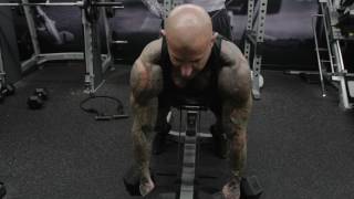 Prone Incline Dumbell Shrug [upl. by Gorden270]