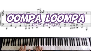 Oompa Loompa Song 움파룸파  Wonka 웡카  Piano Cover [upl. by Elorac]