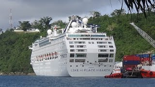 Pacific Explorer PampO cruise ship Luganville Santo Vanuatu August 2017 [upl. by Tsyhtema]