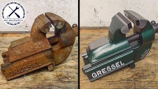 Rusty Deadlocked Vise  Perfect Restoration [upl. by Adamec]