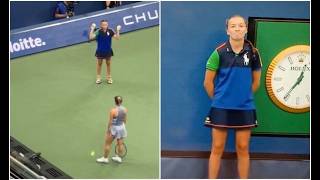 Watch  Yulia Putintseva Rejects Tennis Balls from Ball Girl Faces Backlash  US Open Incident [upl. by Hermione]